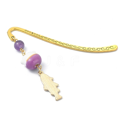 Japanese Style Maneki-neko Bookmark AJEW-JK00260-1
