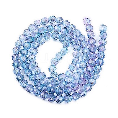 Baking Paint Transparent Glass Beads X1-DGLA-A035-T6mm-A06-1