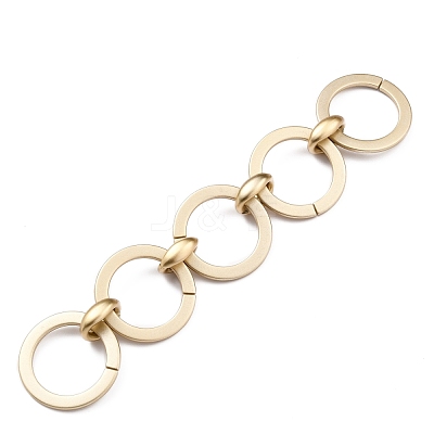 Handmade Spray Painted CCB Plastic Link Chains AJEW-JB00830-03-1