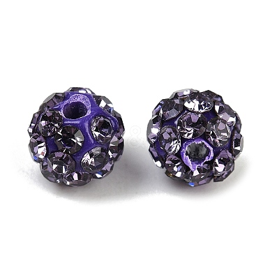 Polymer Clay Rhinestone Beads RB-A053-4mm-18-1