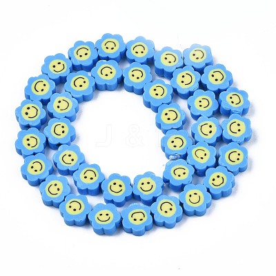 Handmade Polymer Clay Bead Strands CLAY-N006-73B-1