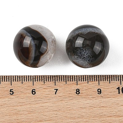 Natural Agate Sphere Beads GG-D003-A11-01-1