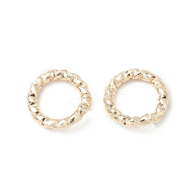 Brass Twisted Open Jump Rings X-KK-WH0060-02B-G-1