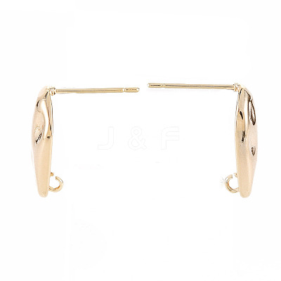 Brass Earring Findings KK-S356-441-NF-1