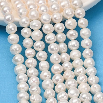 Natural Cultured Freshwater Pearl Beads Strands PA-CBABE82-06D-1