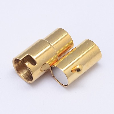 Column 304 Stainless Steel Locking Tube Magnetic Clasps STAS-D117-C-G-1