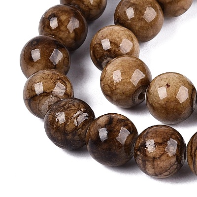 Natural Persian Jade Beads Strands G-A255-A02-05A-1