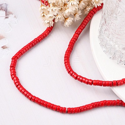 Synthetic Turquoise Beads Strands TURQ-G110-8x4mm-01-1