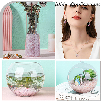 3 Style Transparent Electroplate Crushed Glass Craft GLAA-SC0001-99A-1