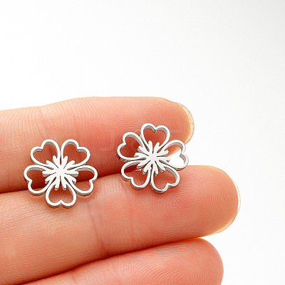 Valentine's Day 304 Stainless Steel Stud Earrings WGDCE41-02-1