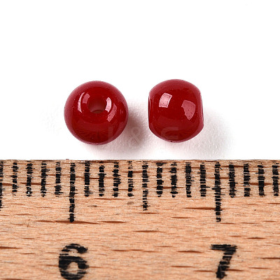 Opaque Solid Color Glass Beads GLAA-N007-4mm-A07-1