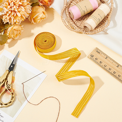 2M Metallic Yarn Ribbon SRIB-WH0011-220B-01-1