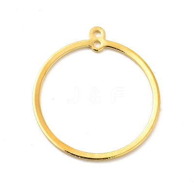 Rack Plating Brass Connector Charms KK-E067-27G-1