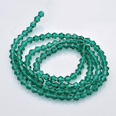 Faceted Bicone Glass Beads Strands LS-EGLA-P017-3mm-09-1