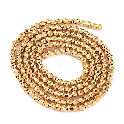 Electroplated Synthetic Non-magnetic Hematite Beads Strands G-H027-B01-01-1