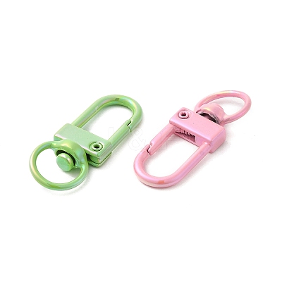 Spray Painted Alloy Swivel Clasps PALLOY-H131-11-1