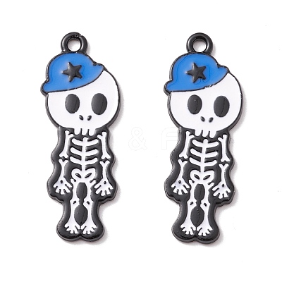Halloween Alloy Enamel Pendants ENAM-B048-01A-1