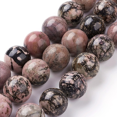 Natural Rhodonite Beads Strands G-G731-10-20mm-1