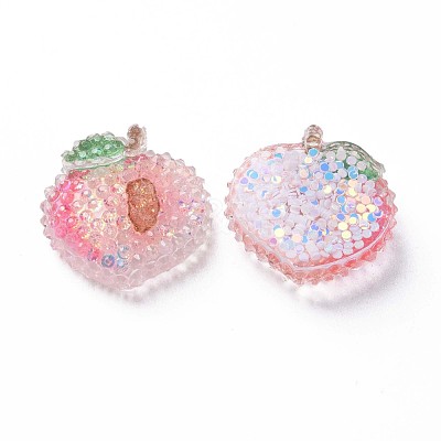 Transparent Epoxy Resin Cabochons CRES-S365-18-1