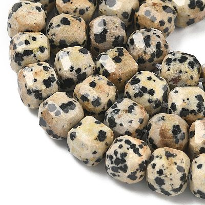 Natural Dalmatian Jasper Beads Strands G-C267-A14-1