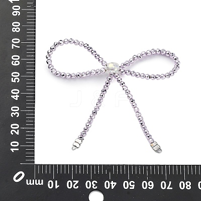 Alloy & Glass Bowknot Chandelier Component Links PALLOY-D360-01G-1
