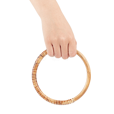 Rattan Woven Wood Bag Handles WOOD-PH0008-95-1