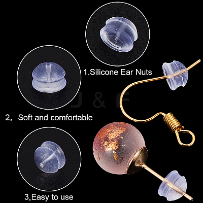 Clear Silicone Full-covered Ear Nuts FIND-SP0001-18A-1