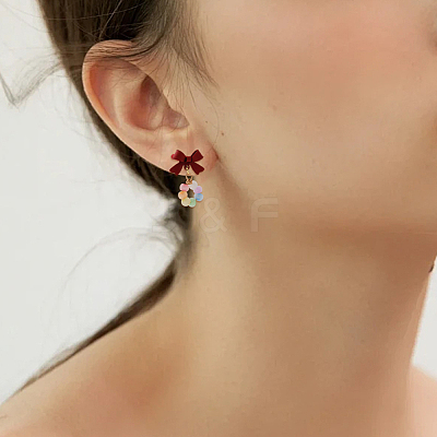 32Pcs Alloy Stud Earring Findings FIND-BBC0005-28A-1