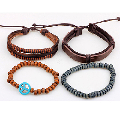 Multi-strand Bracelets BJEW-N0011-019-1