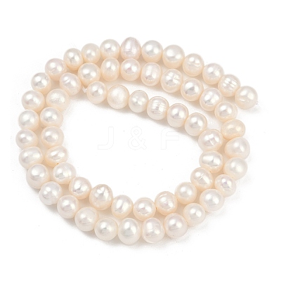 Natural Cultured Freshwater Pearl Beads Strands PEAR-I007-07Y-04A-1