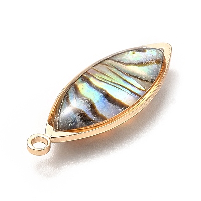 Brass Enamel Pendants KK-K252-10G-02-1