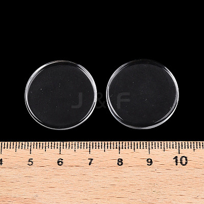 25MM Clear Glass Cabochons X-GGLA-S602-1-1