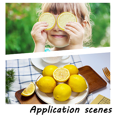 22Pcs 3 Styles Plastic Simulated Lemon DJEW-AR0001-15B-1
