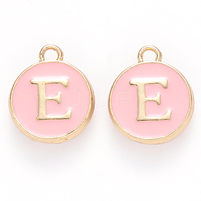 Golden Plated Alloy Enamel Charms ENAM-S118-07E-1