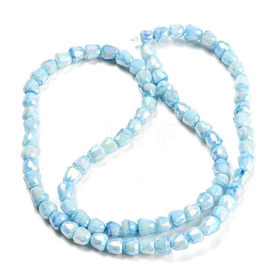 Electroplate Glass Beads Strand GLAA-G088-03-01C-1