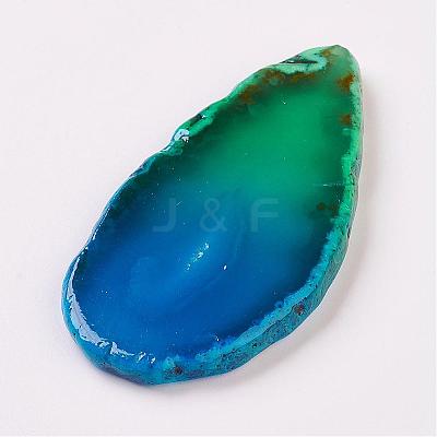 Natural Slice Agate Cabochons G-K190-02-1