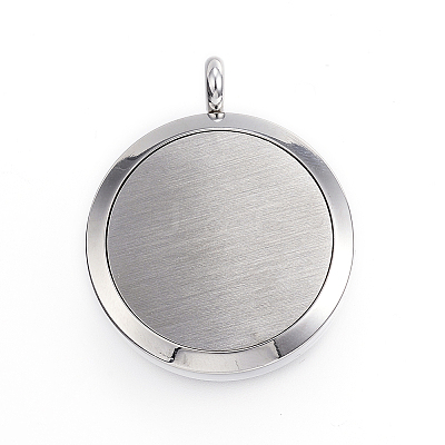 316 Surgical Stainless Steel Diffuser Locket Pendants STAS-H342-64P-1