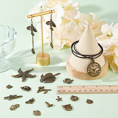 80Pcs 20 Style Tibetan Style Alloy Pendants Sets TIBEP-FG0001-03-1