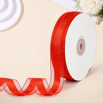 1Roll Solid Color Organza Ribbons ORIB-CY0001-02E-1