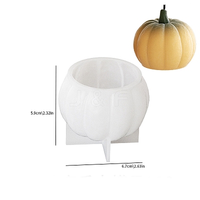 Halloween Pumpkin DIY Silicone Candle Molds SIL-F011-04C-1