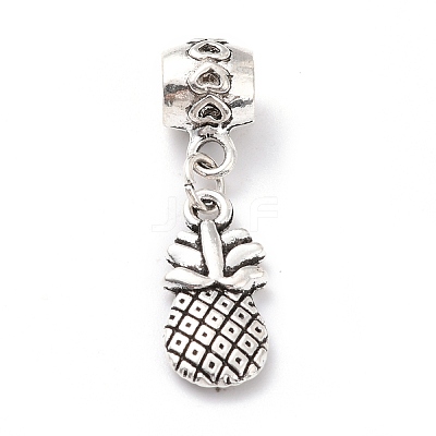 Tibetan Style Alloy European Dangle Charms PALLOY-P224-19AS-1