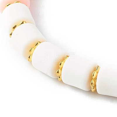 Handmade Polymer Clay Beads Stretch Bracelets BJEW-JB06428-1