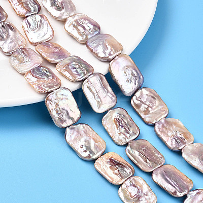 Baroque Natural Keshi Pearl Beads Strands PEAR-S020-D09-2A-1