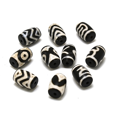 Tibetan Style dZi Beads TDZI-D010-01B-1