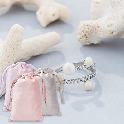 28Pcs 7 Colors Velvet Jewelry Drawstring Bags TP-DR0001-02B-1