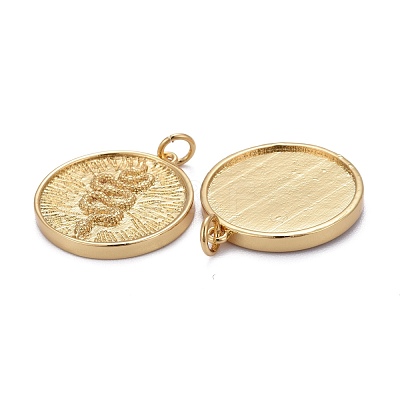 Brass Pendants KK-Z009-26G-1