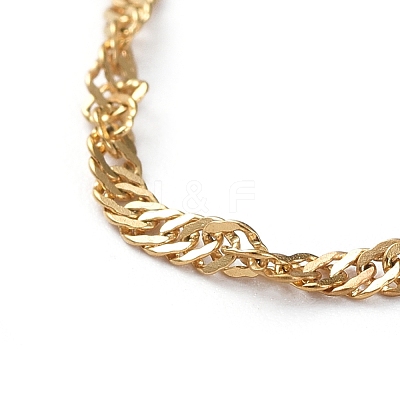 304 Stainless Steel Singapore Chain Necklaces X-NJEW-JN02662-03-1
