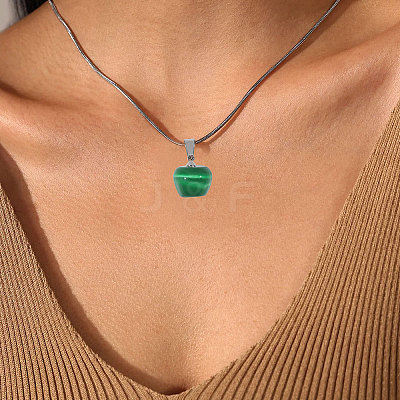12Pcs Cat Eye Pendants G-CA0001-87-1