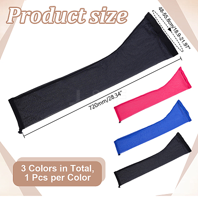 3Pcs Polyester Wig Caps Set DIY-HY0003-65A-1
