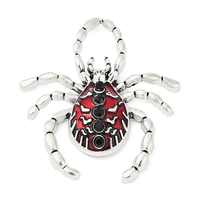 Alloy Rhinestone Enamel Pendants PALLOY-R151-67AS-03-1